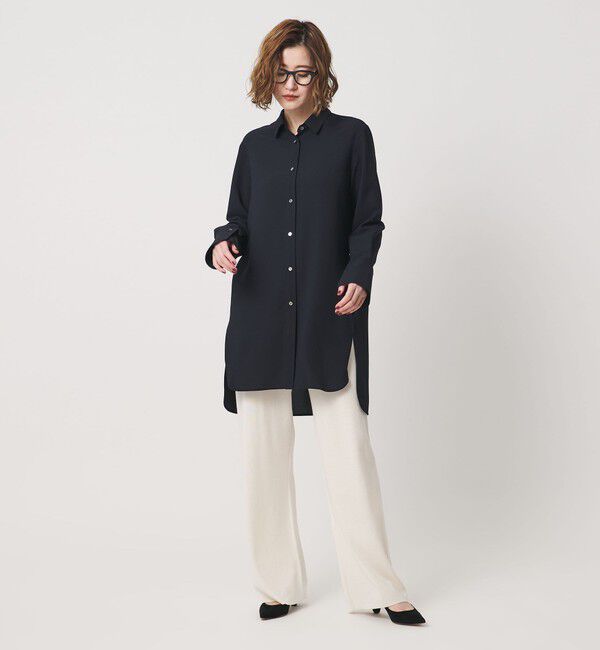 conte「＜conte＞ジョーゼット チュニックシャツ」|シャツ・ブラウス|