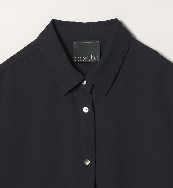 conte「＜conte＞ジョーゼット チュニックシャツ」|シャツ・ブラウス|