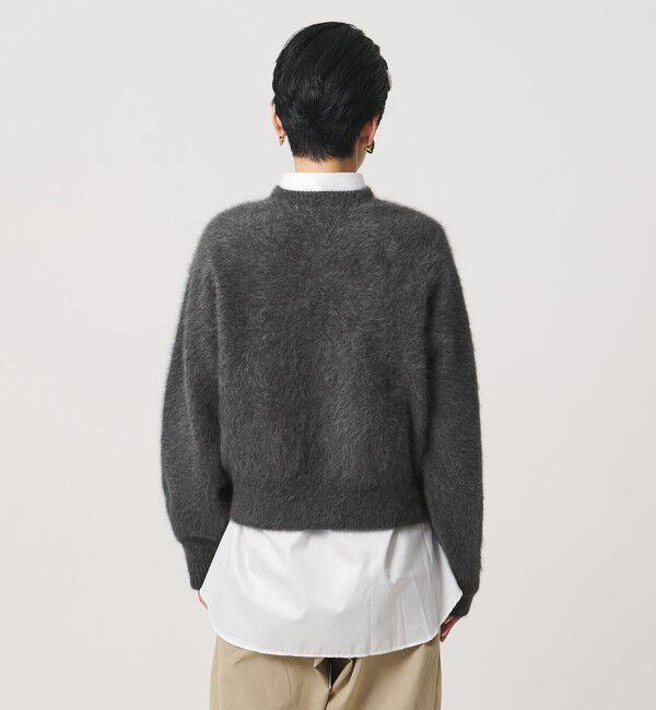 UNITED ARROWS「フォックスカシミヤ クルーネック ショート ニット」|ニット・セーター|