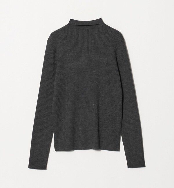 UNITED ARROWS「ウール リブ ジップ ポロニット」|ニット・セーター|