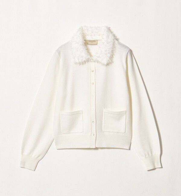 UNITED ARROWS「ファーリー ニット カーディガン」|カーディガン|