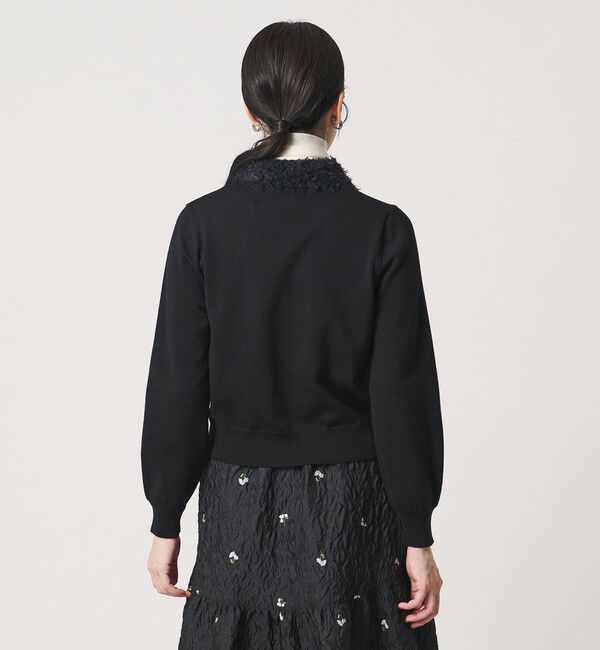 UNITED ARROWS「ファーリー ニット カーディガン」|カーディガン|