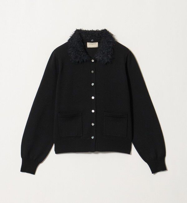 UNITED ARROWS「ファーリー ニット カーディガン」|カーディガン|