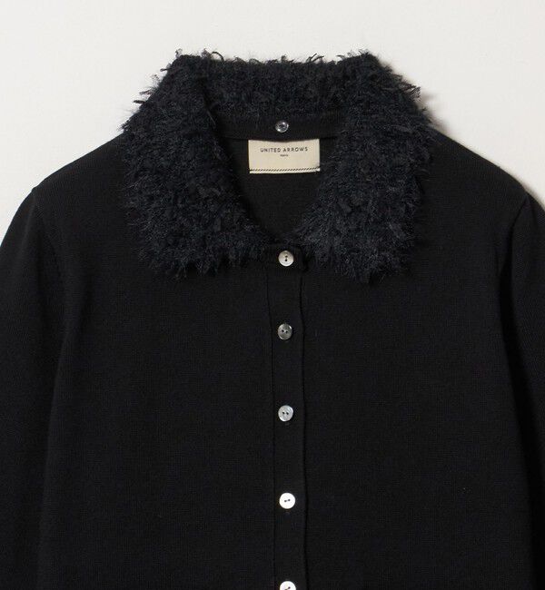 UNITED ARROWS「ファーリー ニット カーディガン」|カーディガン|