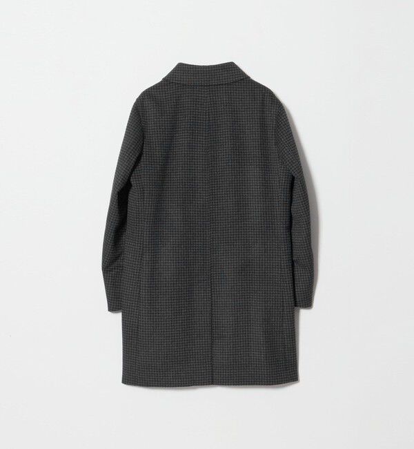 UNITED ARROWS「ウール/カシミヤ ビーバー ハウンドトゥース ステンカラーコート」|ステンカラーコート|