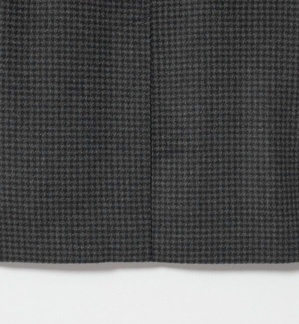 UNITED ARROWS「ウール/カシミヤ ビーバー ハウンドトゥース ステンカラーコート」|ステンカラーコート|