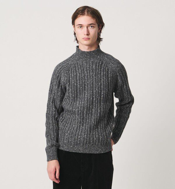 UNITED ARROWS「ワイドリブ ボトルネック ニット」|ニット・セーター|