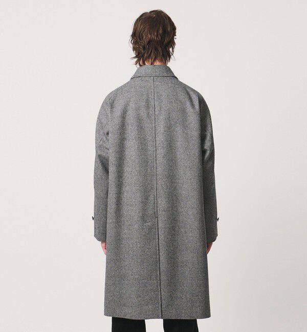 UNITED ARROWS「ウーステッド メルトン ハウンドトゥース バルマカーンコート」|ステンカラーコート|