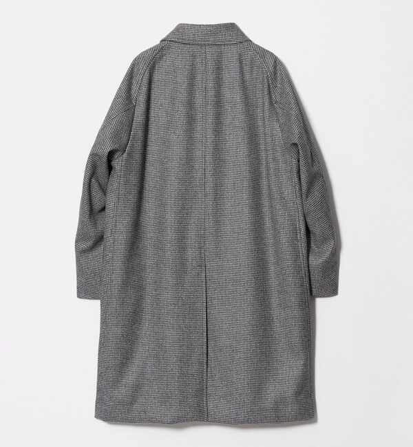 UNITED ARROWS「ウーステッド メルトン ハウンドトゥース バルマカーンコート」|ステンカラーコート|