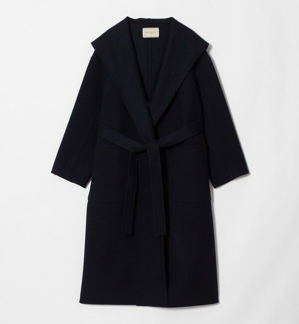 UNITED ARROWS「ウール リバー フード コート」|その他|NAVY