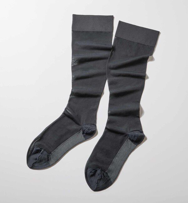 UNITED ARROWS green label relaxing「＜MAEE＞コンプレッション ソックス（シアー）/ 着圧ソックス / 靴下」|ソックス|DK.GRAY
