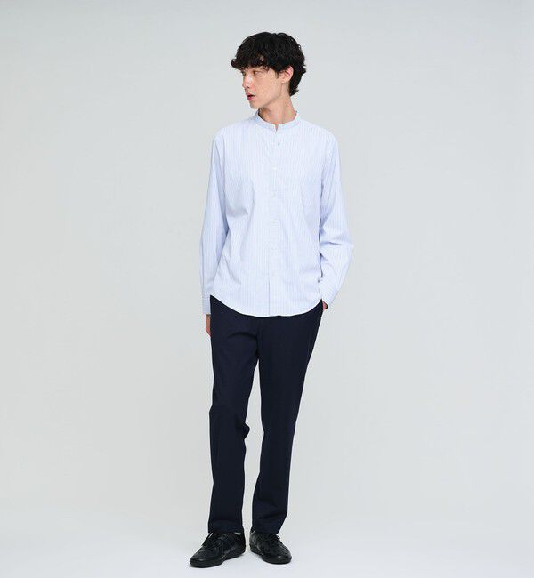 UNITED ARROWS green label relaxing「MULTI FUNCTION ピンオックス バンドカラー 長袖シャツ -UVカット・吸水速乾・遮熱-」|シャツ・ブラウス|