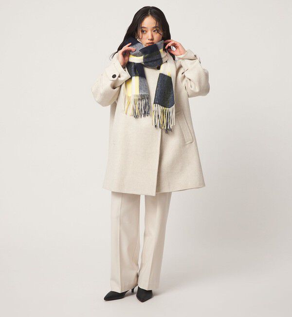UNITED ARROWS green label relaxing「ウールリバーシブル チェックマフラー」|ストール|