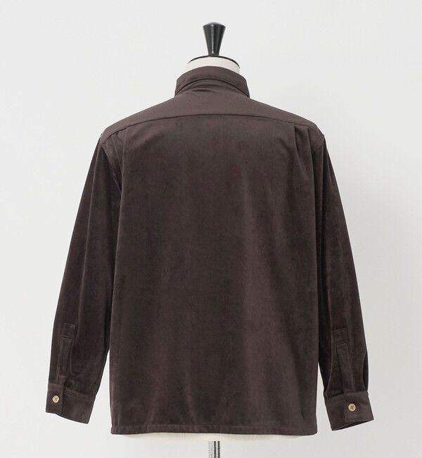 UNITED ARROWS green label relaxing「ポリエステル ベロア フラップ 2パッチポケット シャツ羽織り」|シャツ・ブラウス|