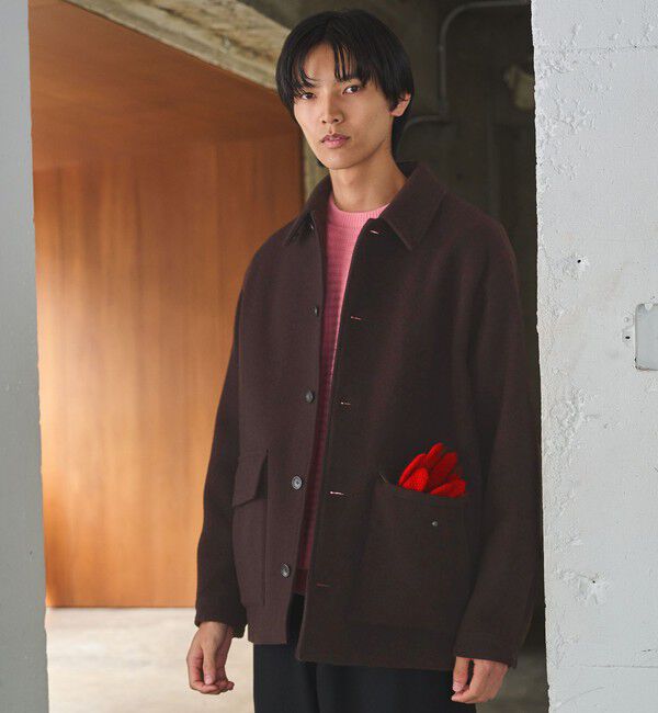 UNITED ARROWS green label relaxing「SENTDALE WOOL カバーオール」|ブルゾン・スタジャン|DK.BROWN