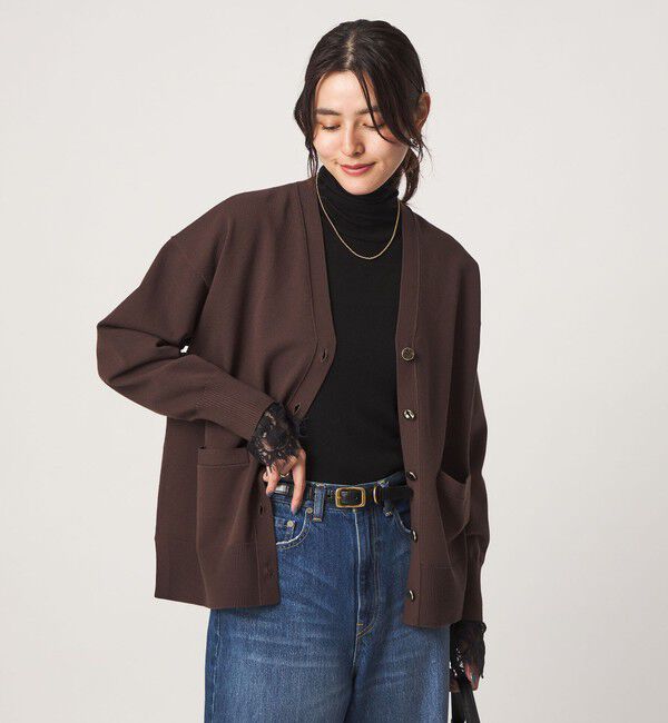 UNITED ARROWS green label relaxing「テレコ ソデ レース タートルネック プルオーバー」|Tシャツ・カットソー|