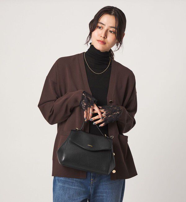UNITED ARROWS green label relaxing「テレコ ソデ レース タートルネック プルオーバー」|Tシャツ・カットソー|