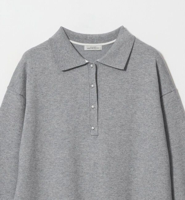 UNITED ARROWS green label relaxing「フェイクパール ボタン ニット ワンピース ウォッシャブル」|ワンピース|