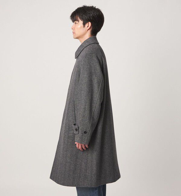 UNITED ARROWS green label relaxing「FINE BASIC ウール ツイード ステンカラー コート」|ステンカラーコート|