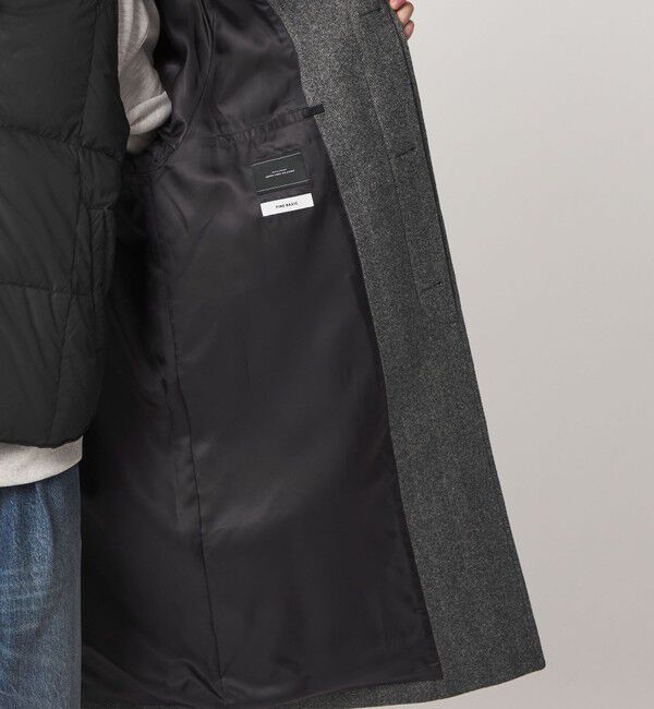 UNITED ARROWS green label relaxing「FINE BASIC ウール ツイード ステンカラー コート」|ステンカラーコート|