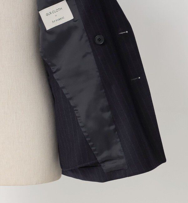 UNITED ARROWS green label relaxing「GLR CLOTH フラノ ダブルブレスト 6B R/RG セットアップジャケット」|テーラードジャケット|
