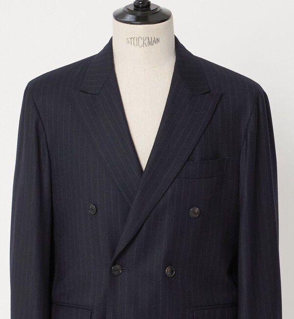 UNITED ARROWS green label relaxing「GLR CLOTH フラノ ダブルブレスト 6B R/RG セットアップジャケット」|テーラードジャケット|