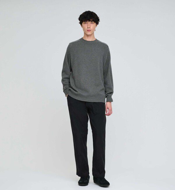 UNITED ARROWS green label relaxing「フェード サドル クルーネック ニット -ハンドウォッシャブル-」|ニット・セーター|