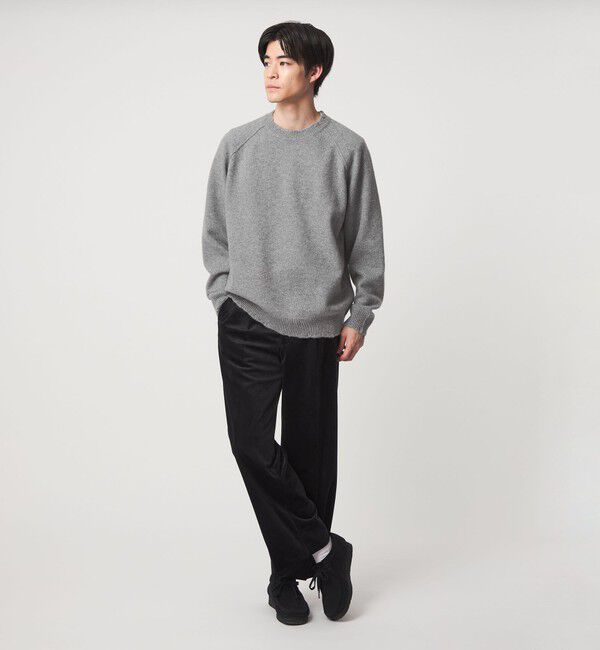 UNITED ARROWS green label relaxing「AOTEAROA WOOL FRAY クルーネック ニット」|ニット・セーター|