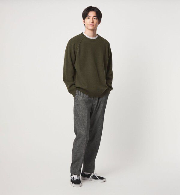 UNITED ARROWS green label relaxing「AOTEAROA WOOL FRAY クルーネック ニット」|ニット・セーター|