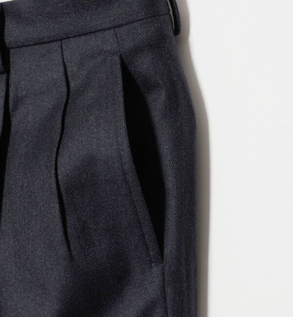 UNITED ARROWS green label relaxing「GLR CLOTH フラノ RLX/RG 2プリーツ スラックス セットアップパンツ」|スラックス|