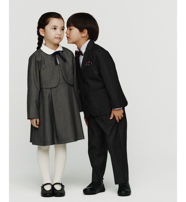 UNITED ARROWS green label relaxing「ボレロ  ジャンパースカート セット / キッズ 110cm-130cm」|ワンピース|MD.GRAY