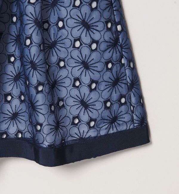 UNITED ARROWS green label relaxing「リップル ハナガラ レース ワンピース / キッズ 110cm-130cm」|ワンピース|