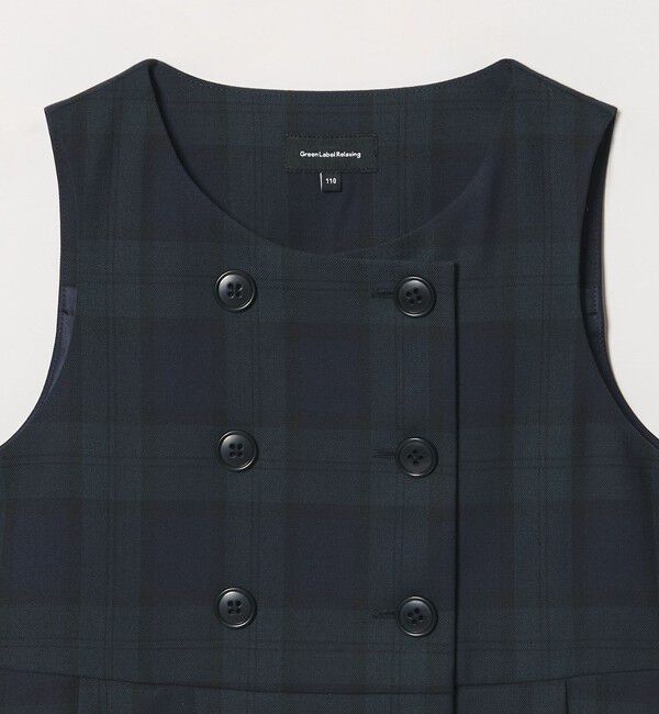 UNITED ARROWS green label relaxing「ブラックウォッチ ジャンスカ / キッズ 110cm-130cm」|ワンピース|