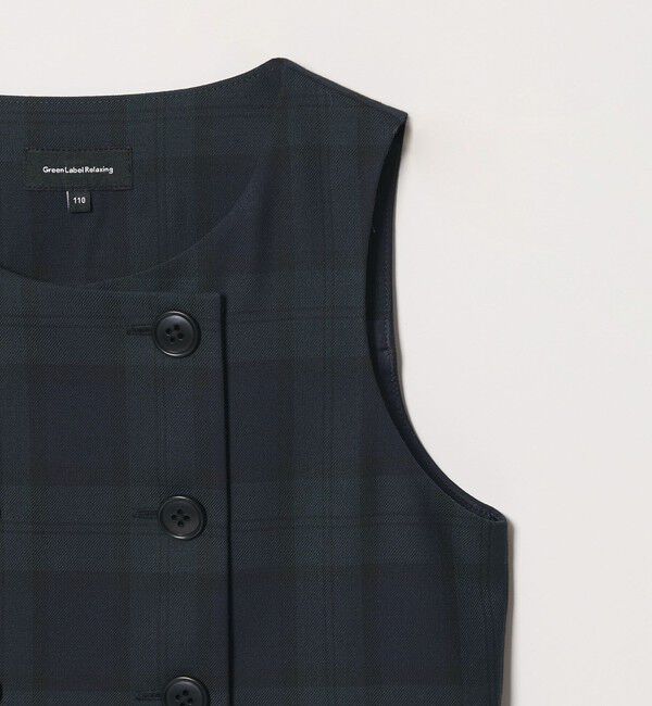 UNITED ARROWS green label relaxing「ブラックウォッチ ジャンスカ / キッズ 110cm-130cm」|ワンピース|