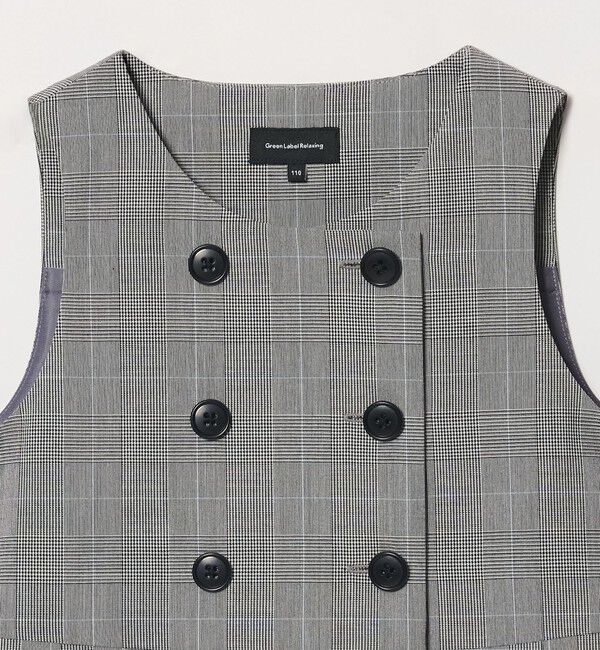 UNITED ARROWS green label relaxing「グレンチェック ジャンスカ / キッズ 110cm-130cm」|ワンピース|