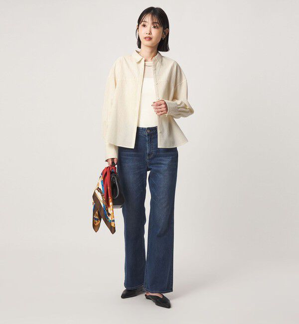 UNITED ARROWS green label relaxing「モール シアー ストライプ シャツ」|シャツ・ブラウス|