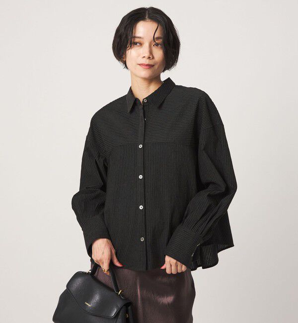 UNITED ARROWS green label relaxing「モール シアー ストライプ シャツ」|シャツ・ブラウス|