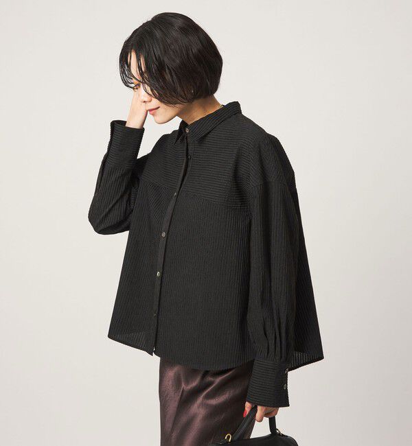UNITED ARROWS green label relaxing「モール シアー ストライプ シャツ」|シャツ・ブラウス|