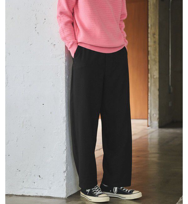 UNITED ARROWS green label relaxing「ウォッシャブル ホームスパン バレル ユーティリティ パンツ W4 -ストレッチ-」|その他|BLACK