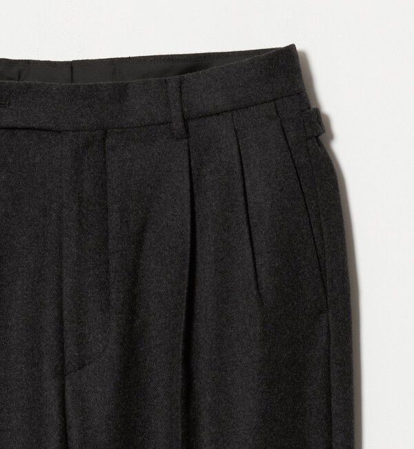 UNITED ARROWS green label relaxing「FINE BASIC Super160's フラノ ワイド スラックス」|スラックス|