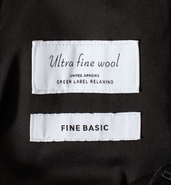 UNITED ARROWS green label relaxing「FINE BASIC Super160's フラノ ワイド スラックス」|スラックス|