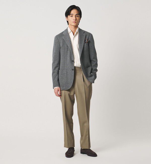 UNITED ARROWS「ツイル ジャージ シングル 2ボタン テーラードジャケット COMFORT EASY-MODEL」|テーラードジャケット|