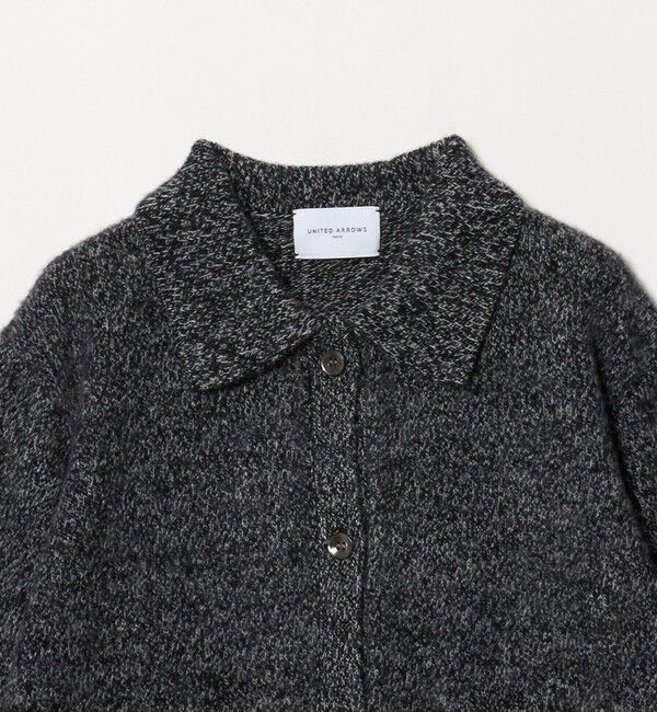 UNITED ARROWS「ミックスカラー ポロニット カーディガン」|カーディガン|