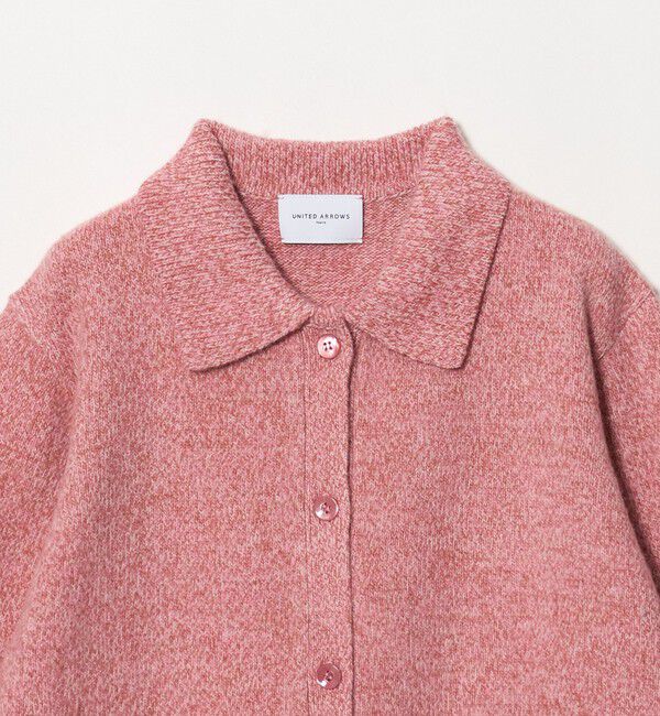 UNITED ARROWS「ミックスカラー ポロニット カーディガン」|カーディガン|