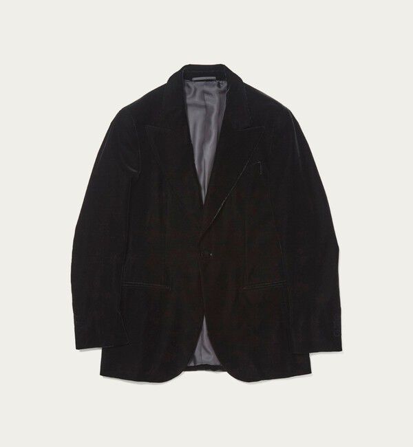UNITED ARROWS「ベルベット シングル 1ボタン テーラードジャケット」|テーラードジャケット|