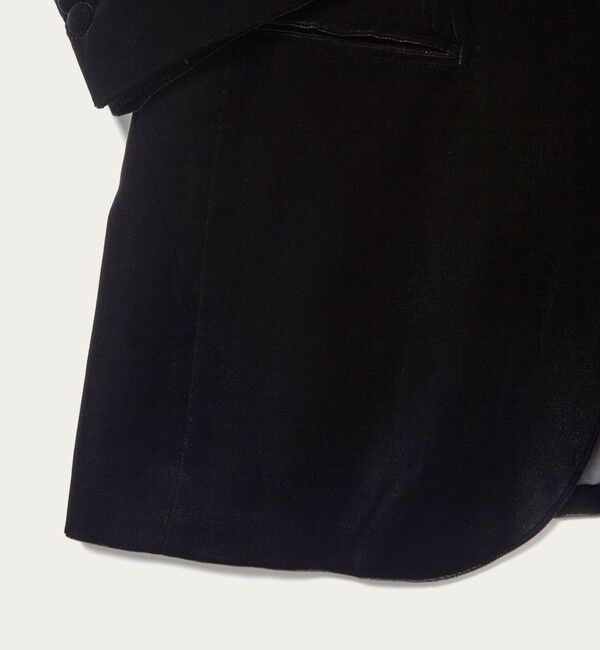 UNITED ARROWS「ベルベット シングル 1ボタン テーラードジャケット」|テーラードジャケット|