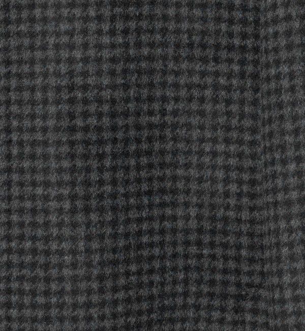UNITED ARROWS「ウール/カシミヤ ビーバー ハウンドトゥース ステンカラーコート」|ステンカラーコート|