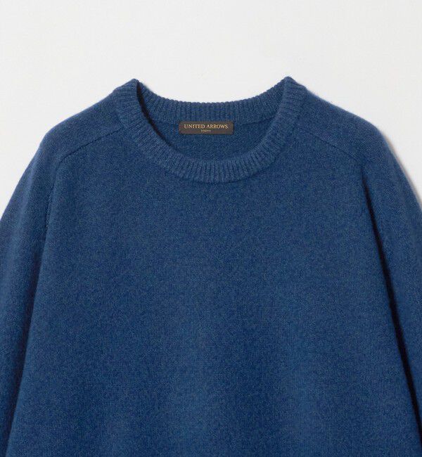 UNITED ARROWS「ウール/カシミヤ ミドルゲージ クルーネック ニット」|ニット・セーター|