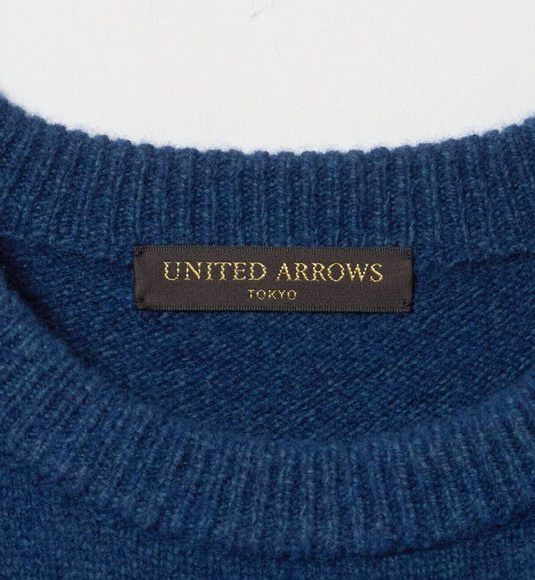UNITED ARROWS「ウール/カシミヤ ミドルゲージ クルーネック ニット」|ニット・セーター|