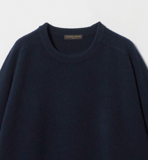 UNITED ARROWS「ウール/カシミヤ ミドルゲージ クルーネック ニット」|ニット・セーター|